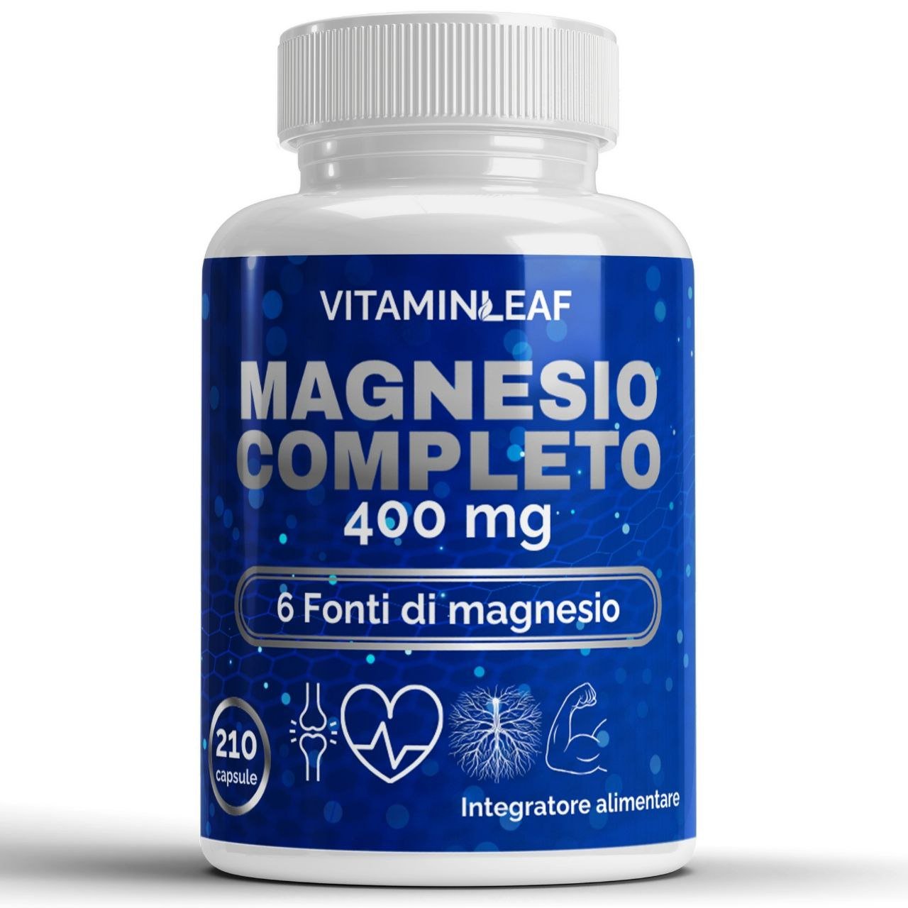 Magnesio Completo – Formula a 6 forme per Stanchezza ed Energia - VitaminLeaf